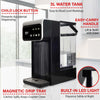 Brentwood KT-2300DBK 3-Liter 1800w Digital Instant Hot Water Dispenser with 7 Temperature Presets, 4 Water Volume Options, Large Carry Handle, and Child Safety Lock, BPA Free, Black