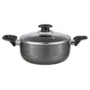 Brentwood BP-503 3-Quart Aluminum Non-Stick  Dutch Oven with Tempered Glass Lid