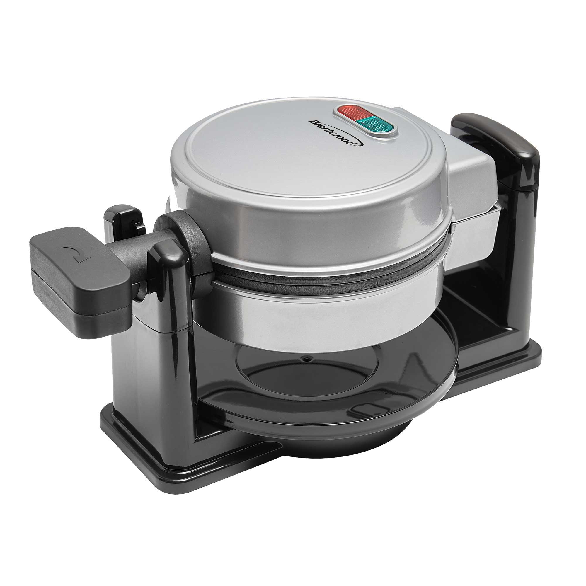 Brentwood TS-231S 5-Inch Non-Stick Flip Belgian Waffle Maker with Temperature Control, Silver