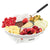 Brentwood TS-604W Electric Fondue Pot Set with 3 Section Tray and 4 Dipping Forks for Chocolate, Cheese, and more