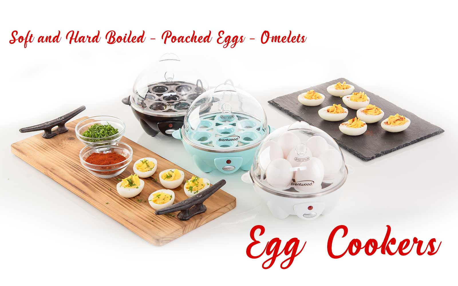 Brentwood TS-255 Non-Stick Electric Omelet Maker, Silver - Brentwood  Appliances