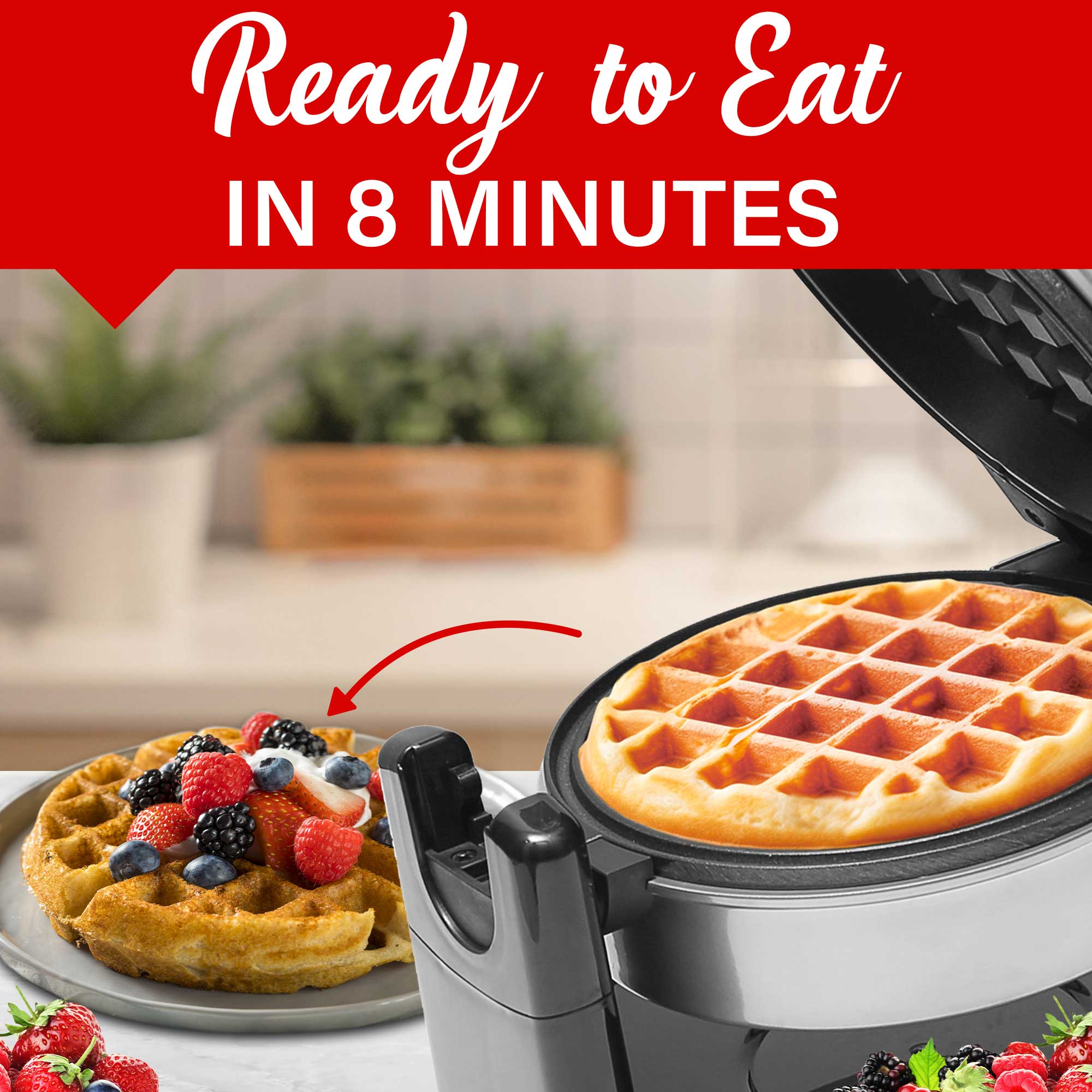 Brentwood TS-231S 5-Inch Non-Stick Flip Belgian Waffle Maker Brentwood TS-231S 5-Inch Non-Stick Flip Belgian Waffle Maker