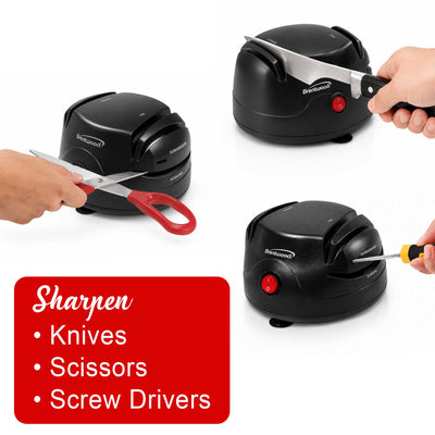 Brentwood TS-1002 Knife and Tool Sharpener, Black
