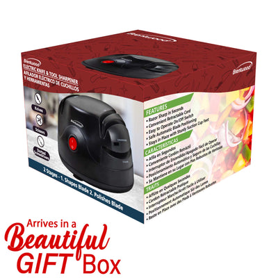 Brentwood TS-1002 Knife and Tool Sharpener, Black