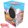 Brentwood TS-2141PK Non-Stick 5” Mini Maker for Waffles, Keto Chaffles, Hash Browns, and More, Pink