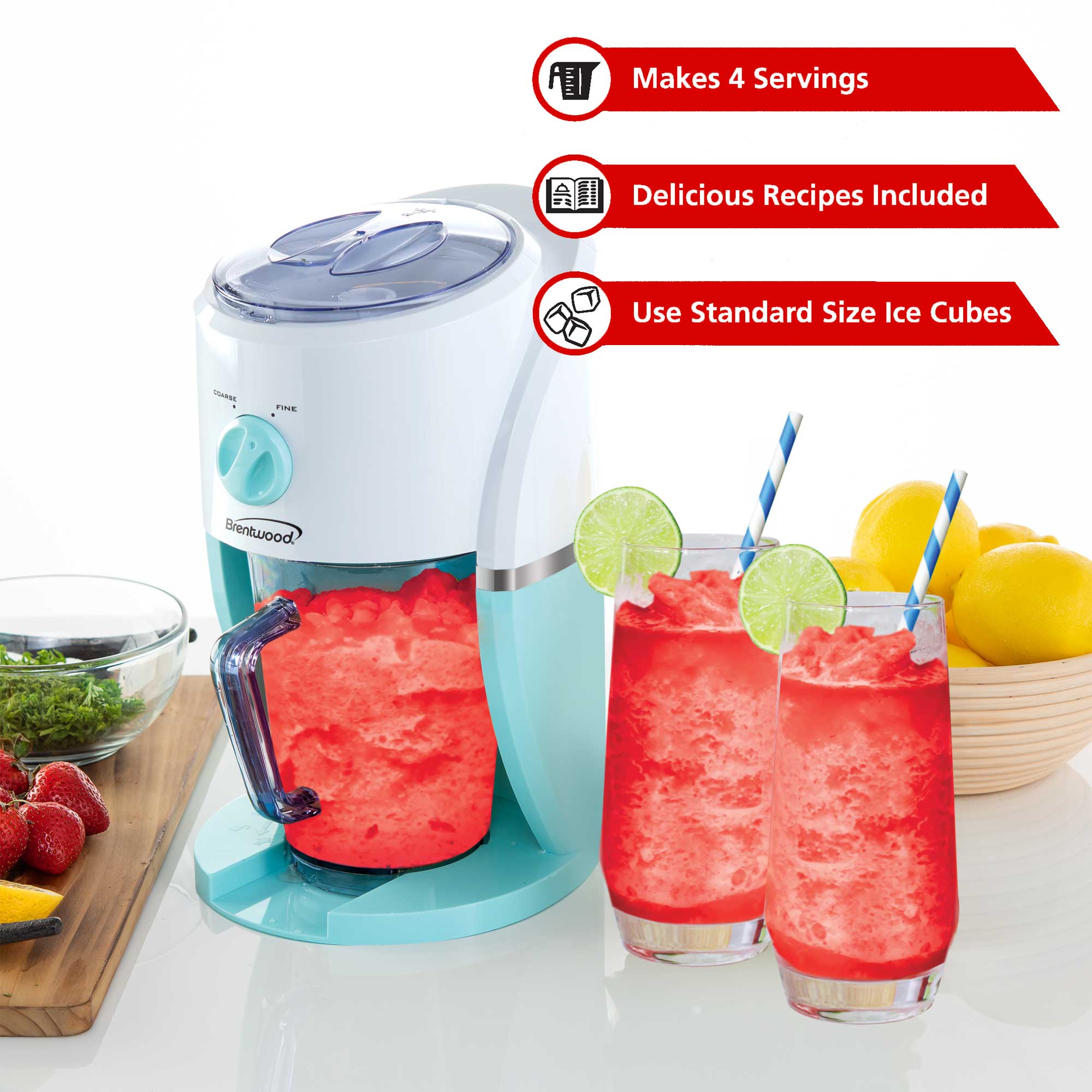 Brentwood TS-1425BL Margarita and Frozen Drink Machine, Blue ... Brentwood frozen drink machine