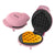 Brentwood TS-2144PK Non-Stick 4” Mini Maker for Waffles, Keto Chaffles, Hash Browns, and More, Heart, Pink