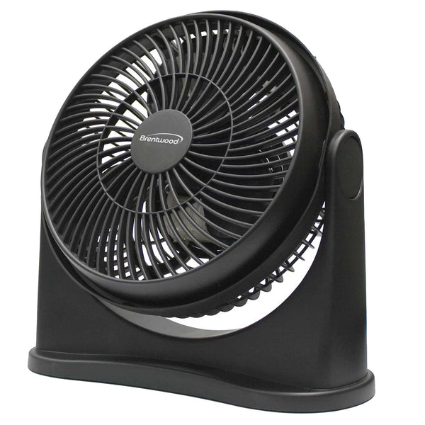 Brentwood Kool Zone F-8BKR 3-Speed 8” High Velocity Air Circulator Fan,  Black