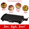 Brentwood TS-821 Non-Stick Electric Griddle with Drip Tray, Adjustable Temperature, and Cool Touch Handles, 16 x 10 Inch, Black