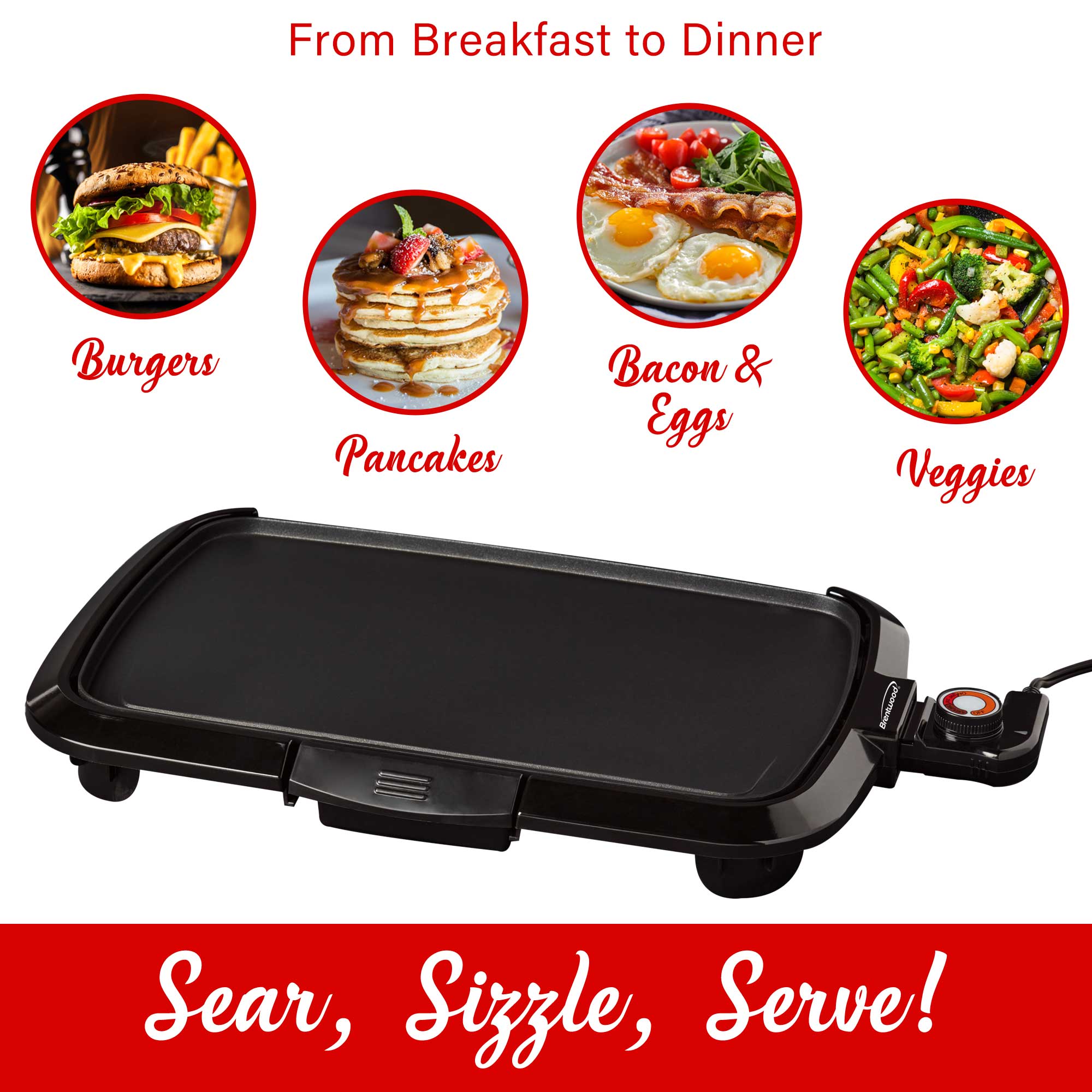 Safety and cleaning when cooking bacon on an electric griddle