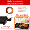 Brentwood TS-821 Non-Stick Electric Griddle with Drip Tray, Adjustable Temperature, and Cool Touch Handles, 16 x 10 Inch, Black