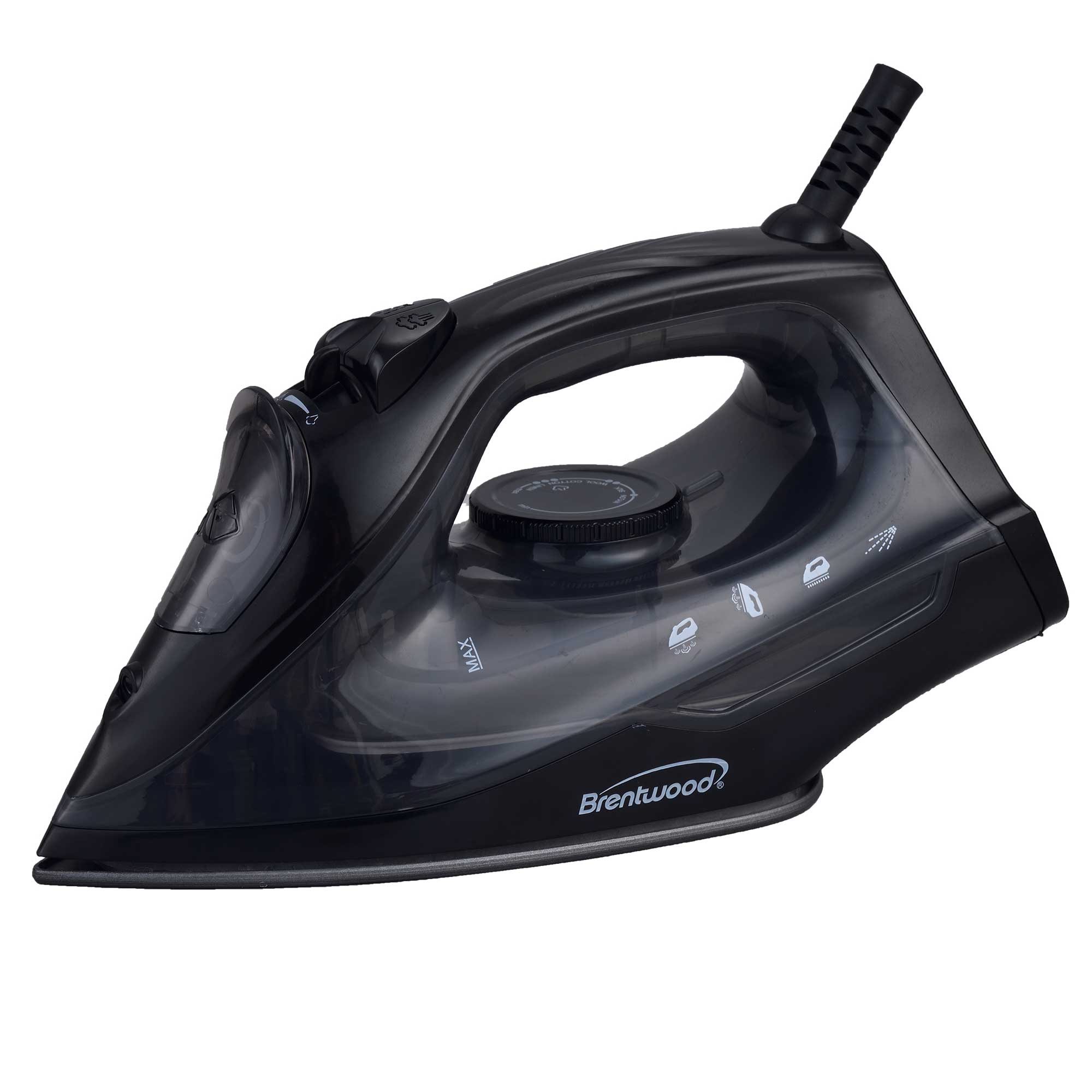 Coming Soon - Brentwood MPI-51BK 1200W Lightweight Non-Stick Steam Iron with Extra Long 8FT Cord, Black