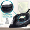 Brentwood MPI-51BK 1200W Lightweight Non-Stick Steam Iron with Extra Long 8FT Cord, Black