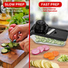 Brentwood KA-5046BK Mandoline Slicer and Cheese Grater with 3.6-Cup Storage Container and 6 Interchangeable Stainless Steel Blades, Black