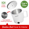 Brentwood KT-1504W 27oz Electric Travel Kettle & Hot Pot, Collapsible, Cool Touch Double Wall Stainless Steel Construction, Cordless with 360° Base, Auto Shut Off, Boil Dry Protection