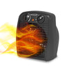 Brentwood H-F305BK 1500-Watt Portable Electric Space Heater and Fan, Black