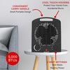 Brentwood H-F306BK 1500-Watt Portable Electric Space Heater and Fan, Black