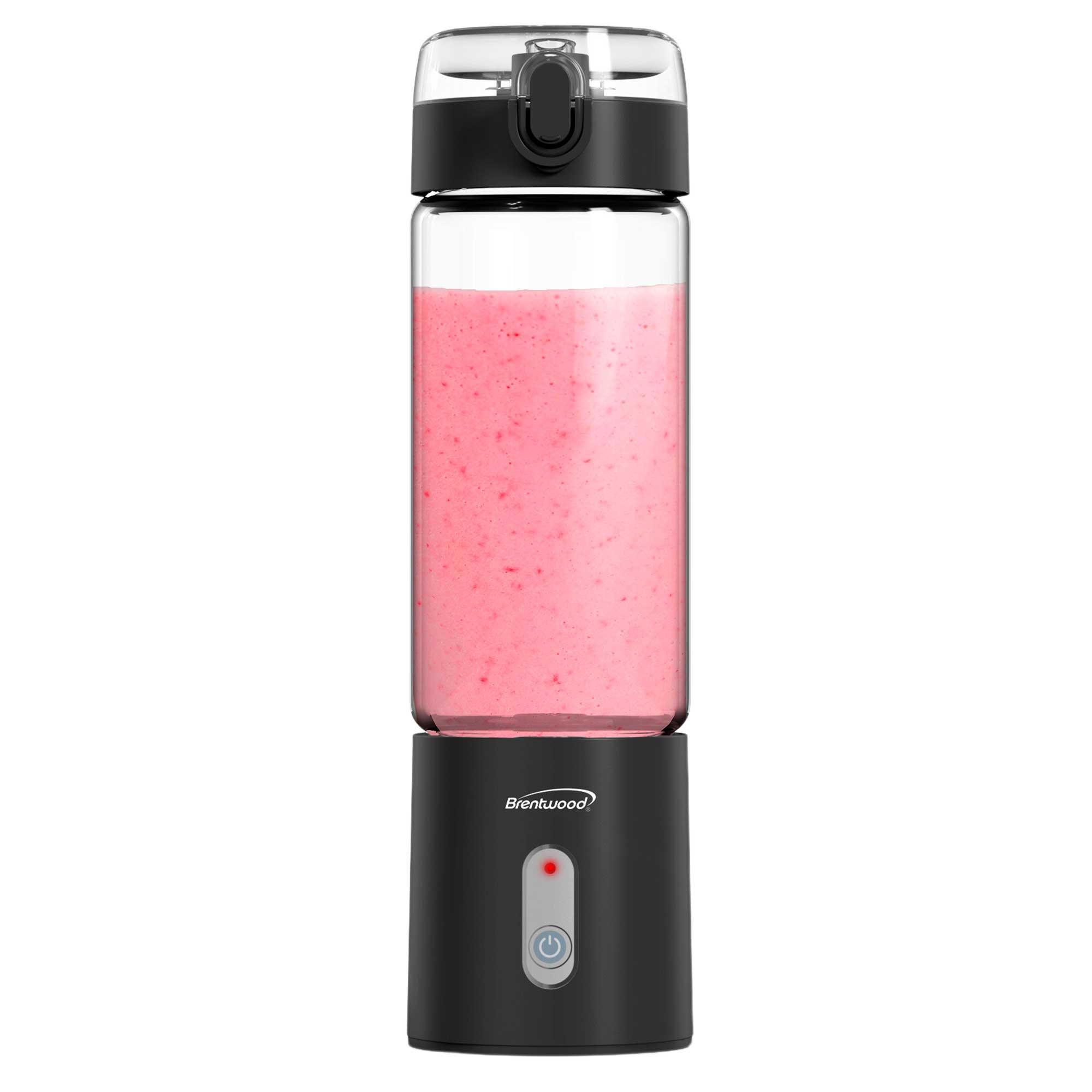  Portable Blender, Travel Juice Blender for Smoothies & Shakes,  17oz Fruit Mixer with Rechargeable Batteries, Bottle Blender for Kitchen,  Home, Gym (17oz, Blue): Home & Kitchen