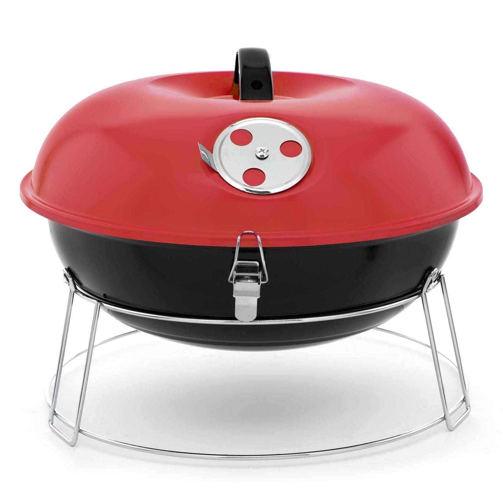 Brentwood BB-1400R 14-Inch Portable Charcoal BBQ Grill, Red