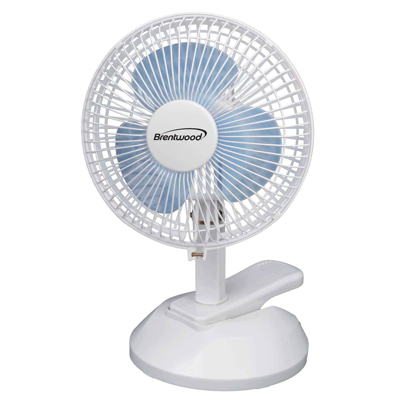 Brentwood Kool Zone F-621W 2-Speed 6” Clip On Desk Fan, White