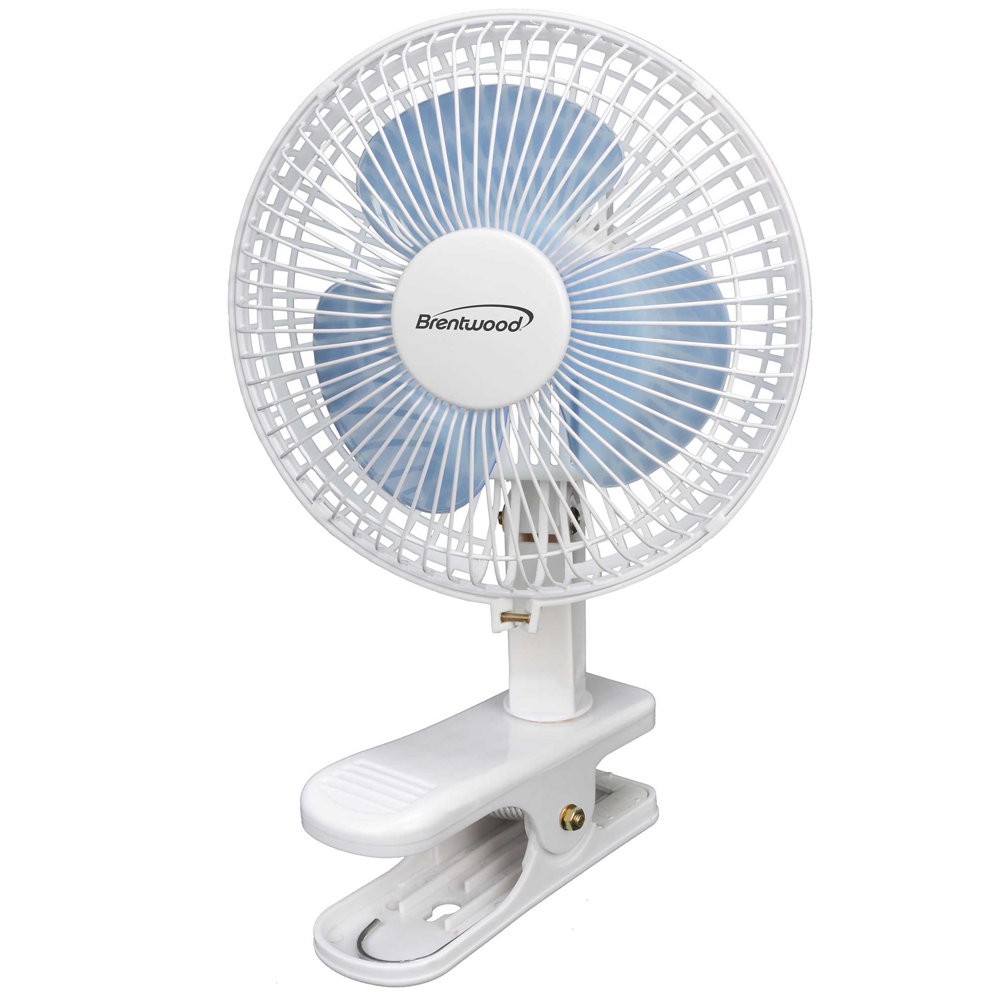 Brentwood Kool Zone F-621W 2-Speed 6” Clip On Desk Fan