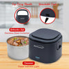 Brentwood ELB-600BL 110V 50W 0.6L Portable Leakproof Electric Lunch Box Food Warmer, Blue