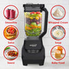 Brentwood Select JBS-1000BK Professional Smart Blender with 1000w Ice Crushing Power, Large 8.5-Cup Plastic Jar, Stainless Steel Blades, Non-Slip Base, Dishwasher-Safe Parts, Black