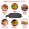 Brentwood TS-810 Electric Griddle with Ceramic Non-Stick, Adjustable Temperature, and Cool Touch Handles, 12 x 10 Inch, Black