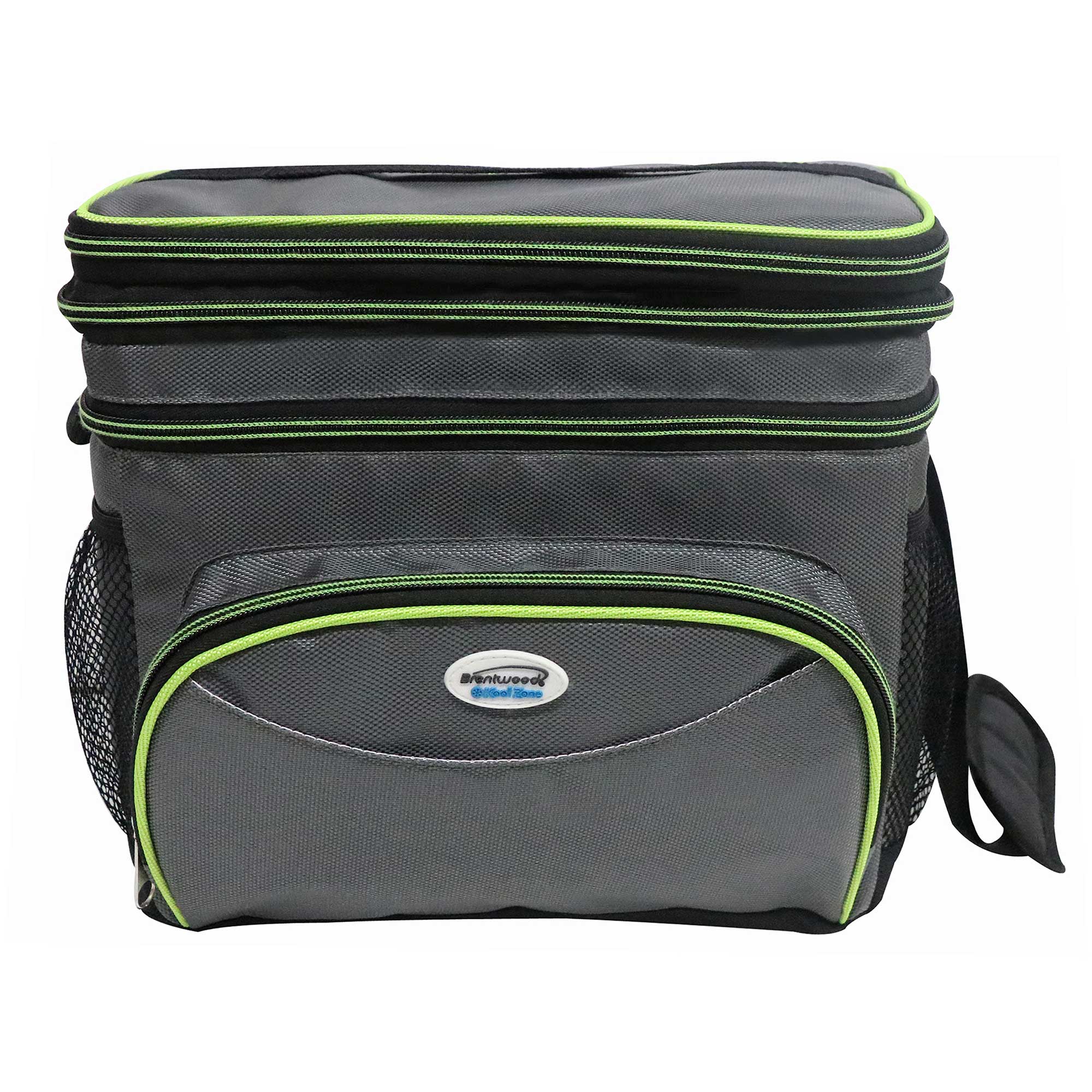 Brentwood Kool Zone CB-1201  Insulated Cooler Bag with Hard Liner, 12-Can