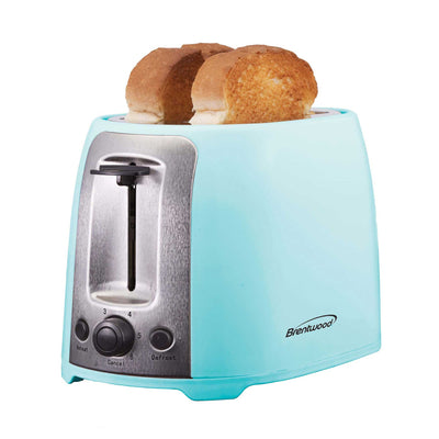 Brentwood TS-292BL Cool Touch 2-Slice Extra Wide Slot Toaster, Blue
