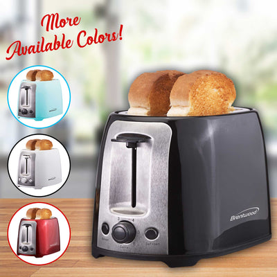 Brentwood TS-292B Cool Touch 2-Slice Extra Wide Slot Toaster, Black