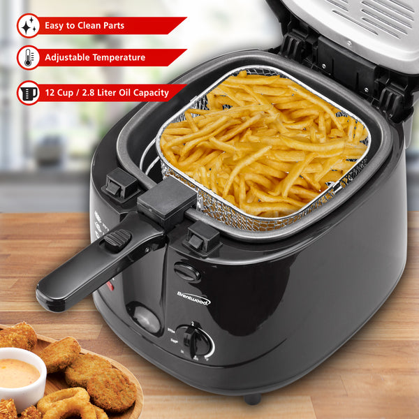 Brentwood DF725 1500w 12Cup Electric Deep Fryer, Black Brentwood