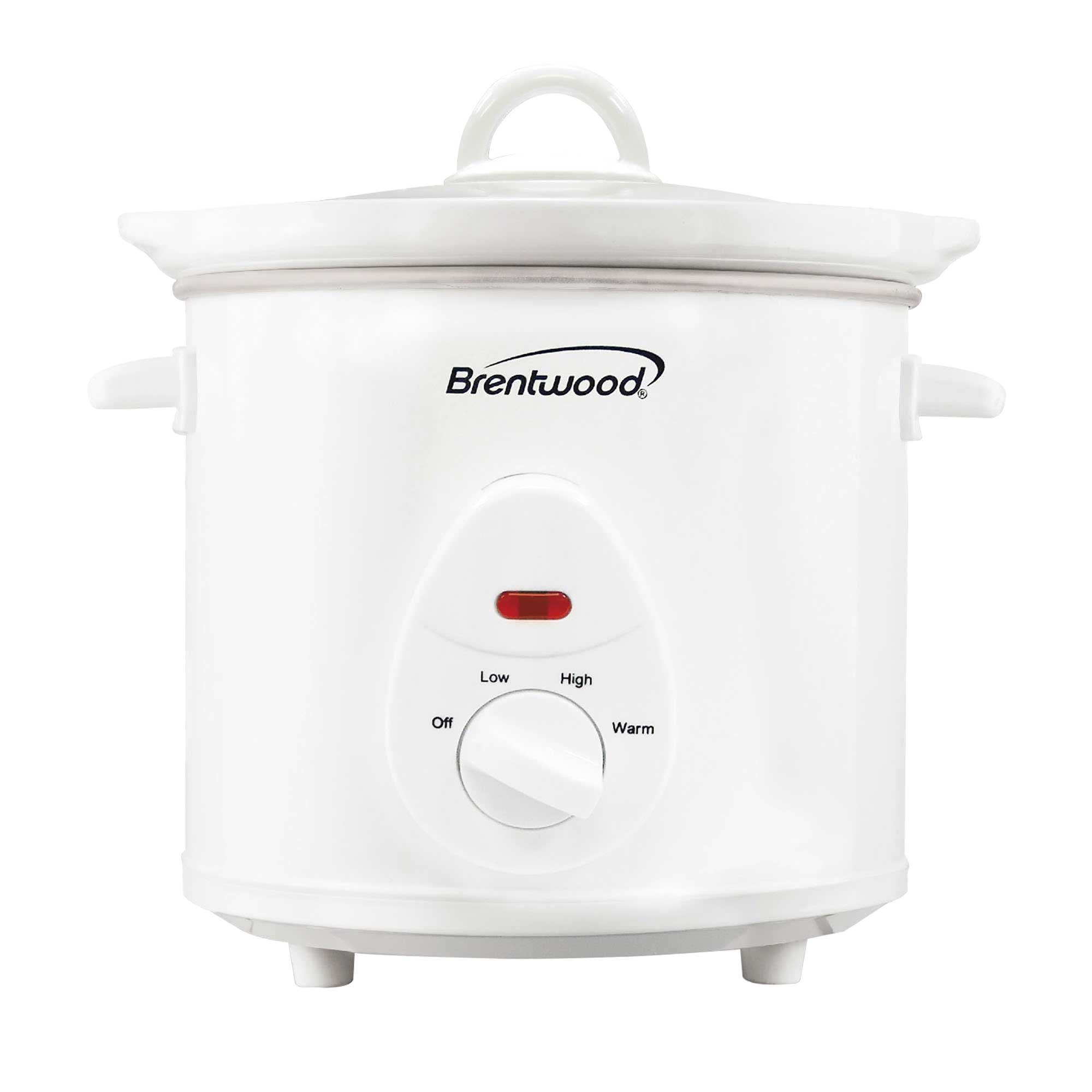 Brentwood SC-135W 3 Quart Slow Cooker, White - Brentwood