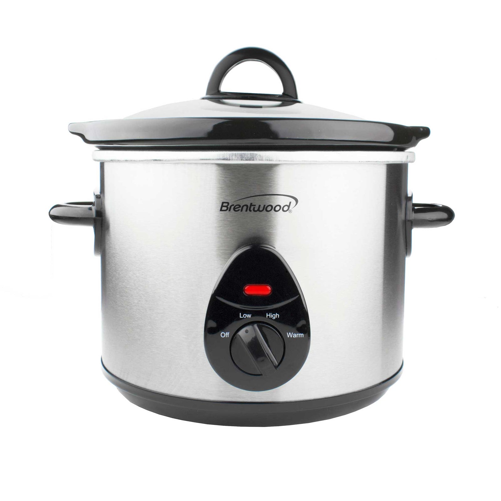 Brentwood SC-130S 3 Quart Slow Cooker, Stainless Steel