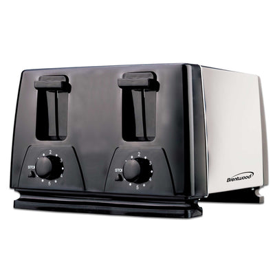 Brentwood TS-284 4-Slice Toaster, Black
