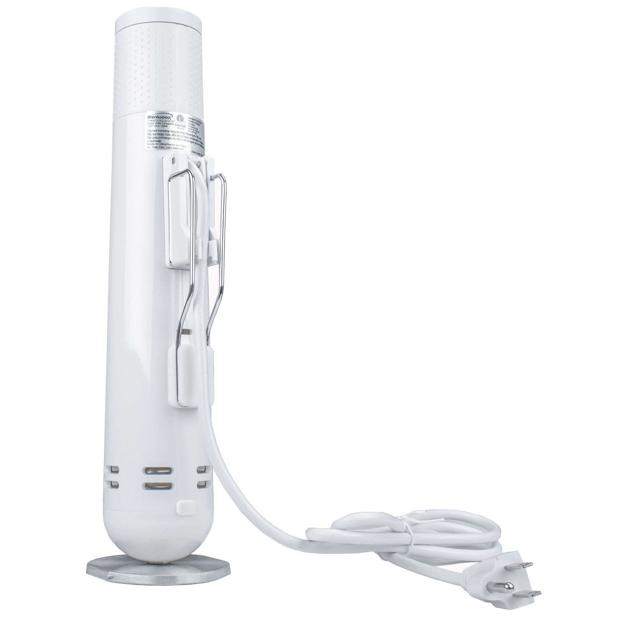 Brentwood Select SV-2010W 1100-Watt Slim Sous Vide Immersion Cooker with Digital Display, White