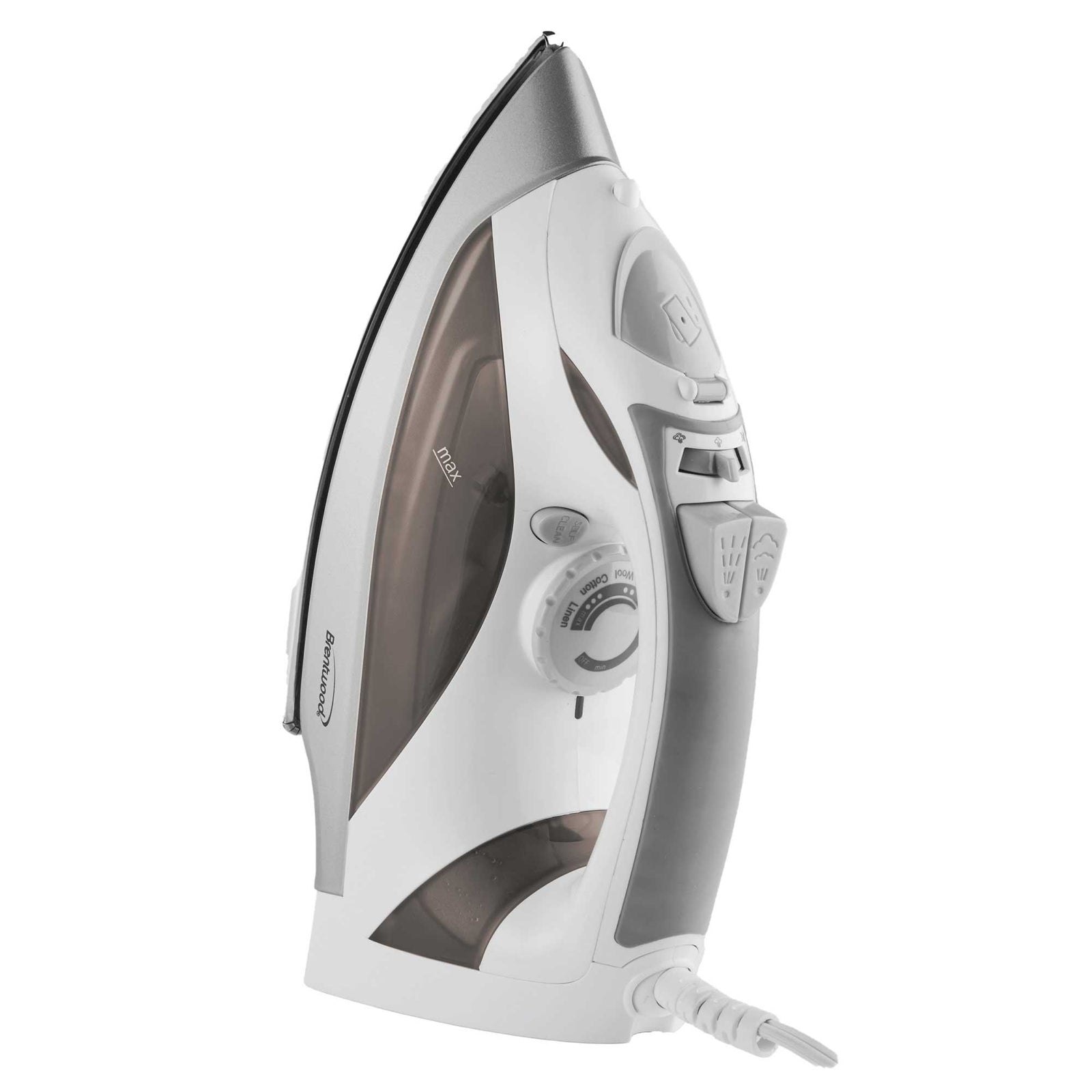 Brentwood MPI-90W Steam Iron with Auto Shut-Off, White