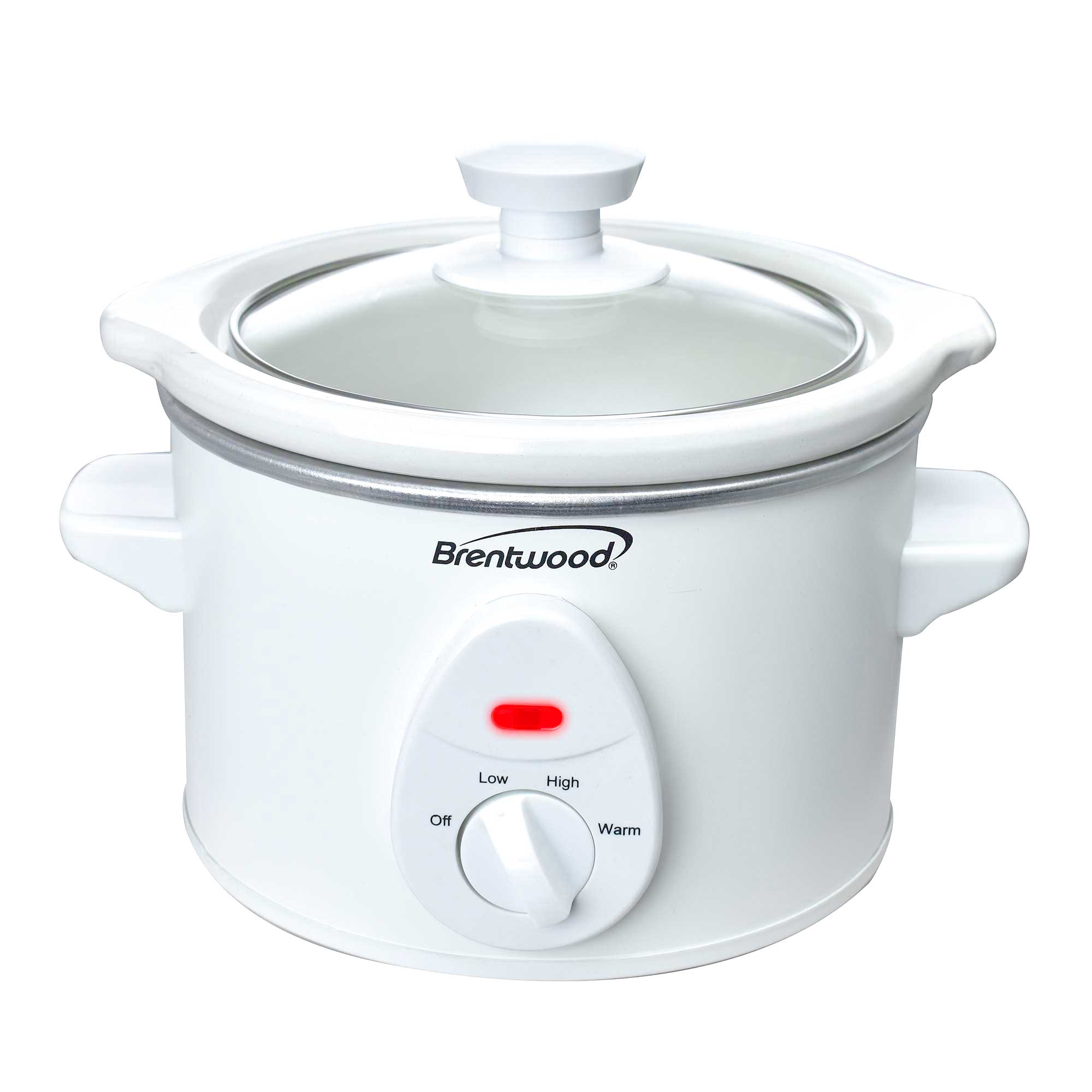 Brentwood SC-130S Slow Cooker Stainless Steel Body, 3-Quart