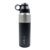 Brentwood GeoJug G-1024BK 24oz Stainless Steel Vacuum Insulated Water Bottle, Black