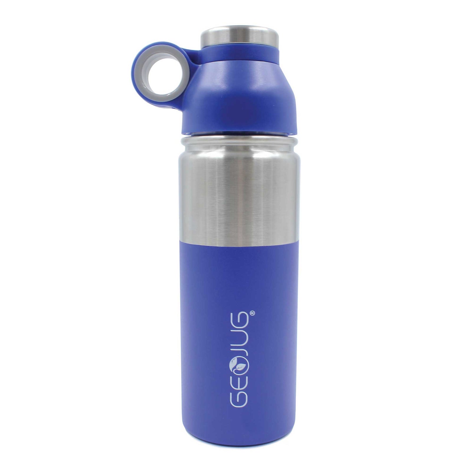 Brentwood GeoJug G-1018BL 18oz Stainless Steel Vacuum Insulated Water Bottle, Blue