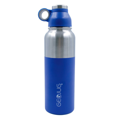 Brentwood GeoJug G-1040BL 40oz Stainless Steel Vacuum Insulated Water Bottle, Blue