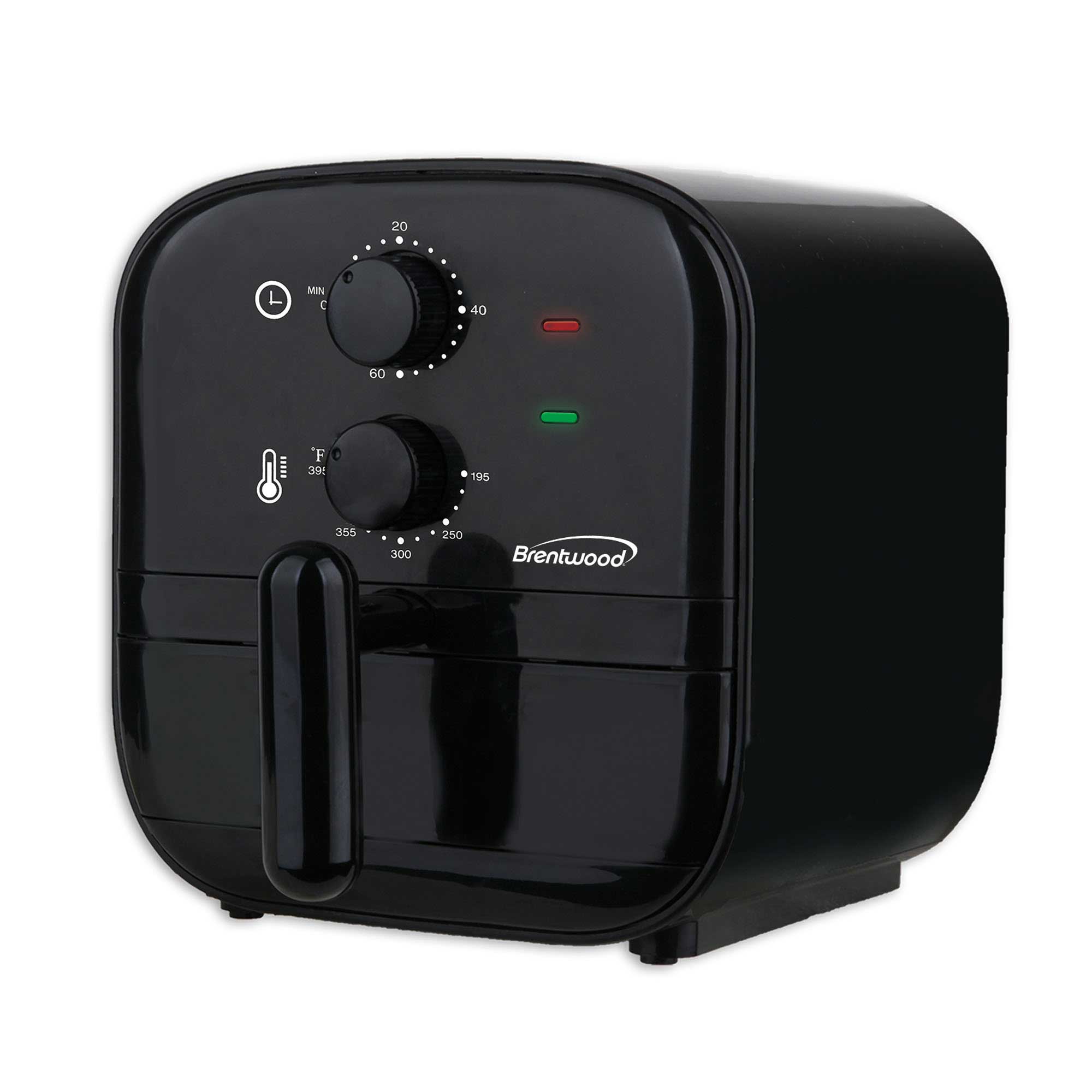Brentwood AF-100BK 1-Quart Small Electric Air Fryer, 60-Minute Timer & Temp. Control, Black