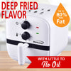 Brentwood AF-100W 1-Quart Small Electric Air Fryer, 60-Minute Timer & Temp. Control, White
