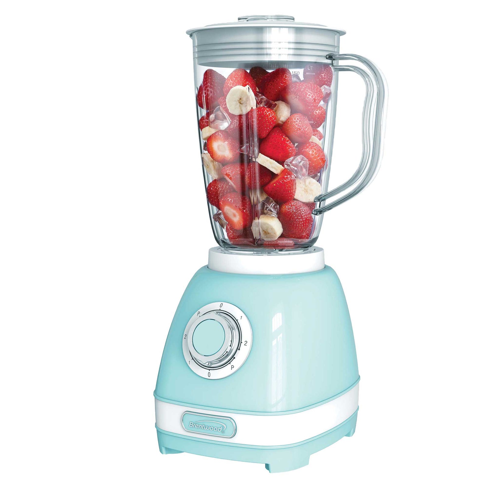 Brentwood JB-330BL 2-Speed Retro Blender with 50 Ounce Plastic Jar, Blue