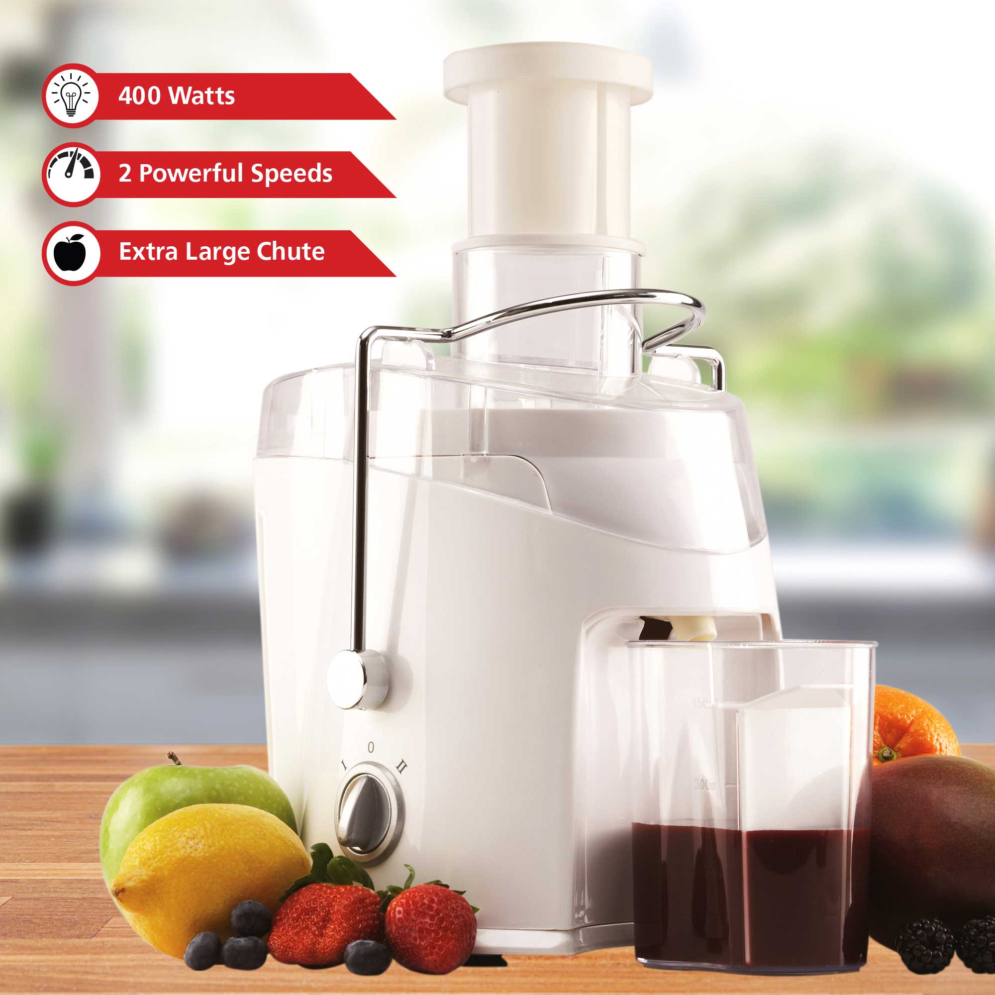 Brentwood 2-Speed 700W Juice Extractor With Stainless Steel Blades & 34oz Jar