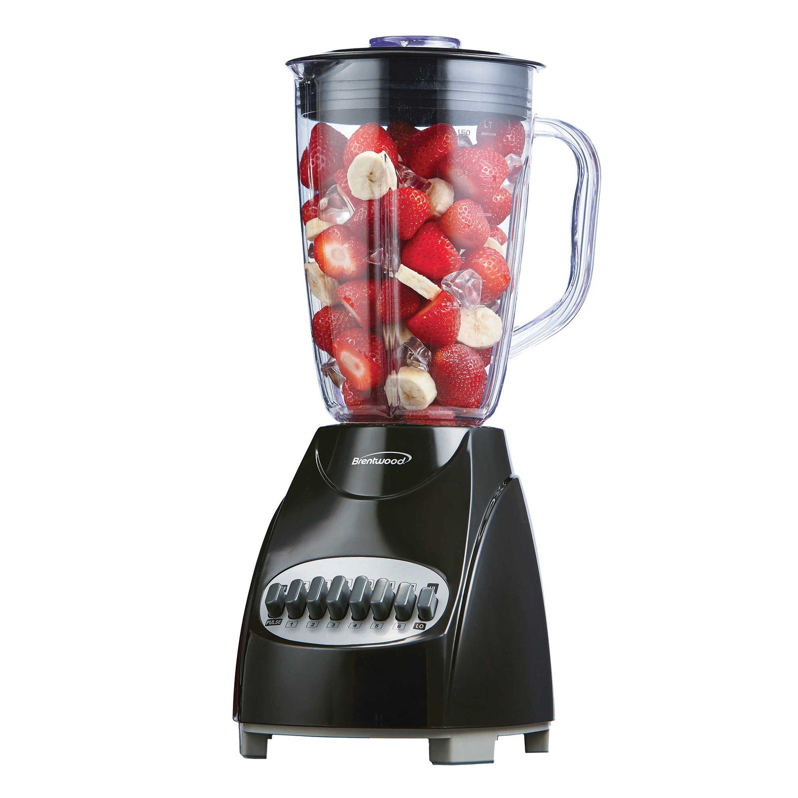 Brentwood JB-220B 12-Speed + Pulse Blender, Black