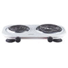 Brentwood TS-361W 1500w Double Electric Burner, White
