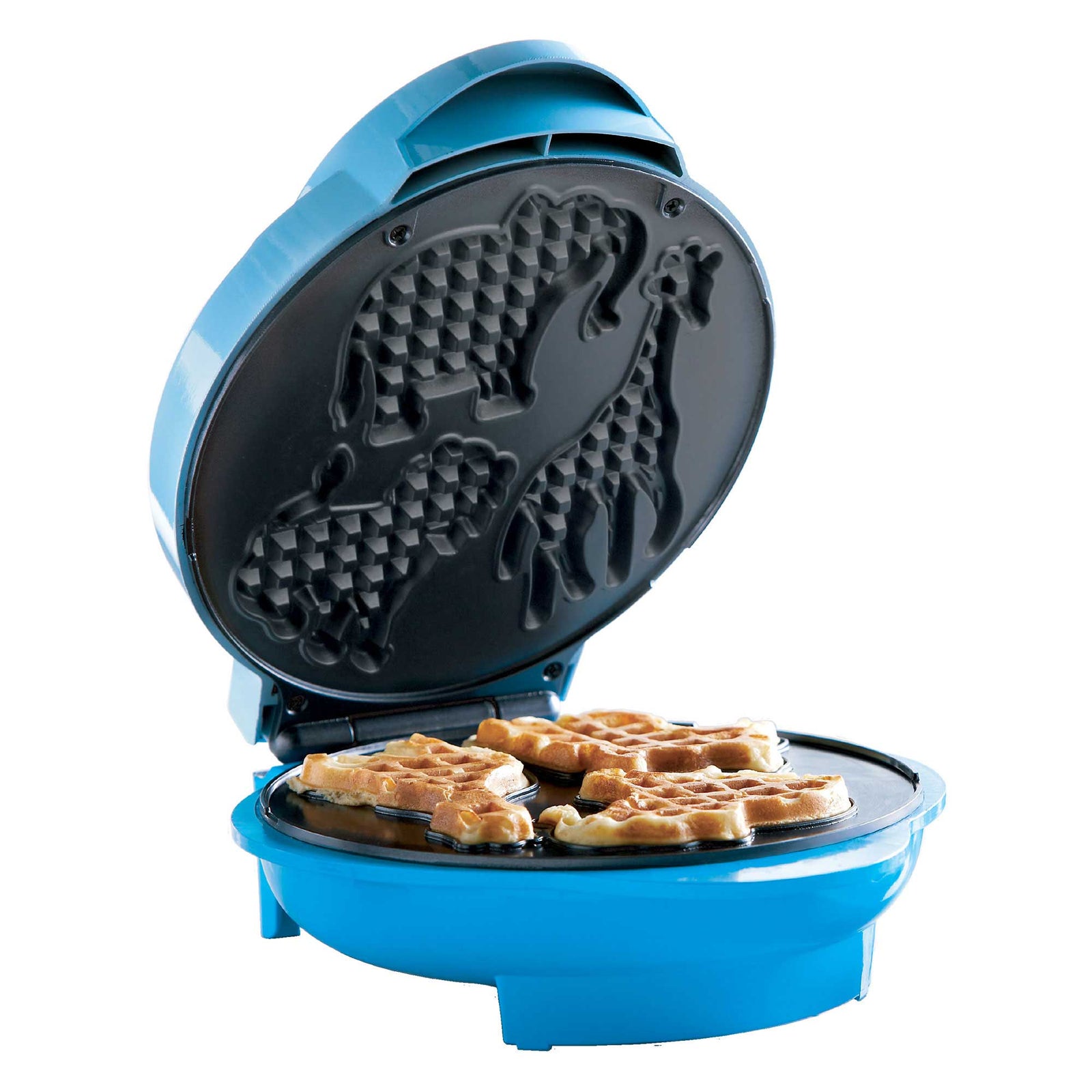 Brentwood TS-253 Non-Stick Animal Shape Waffle Maker Machine, Blue
