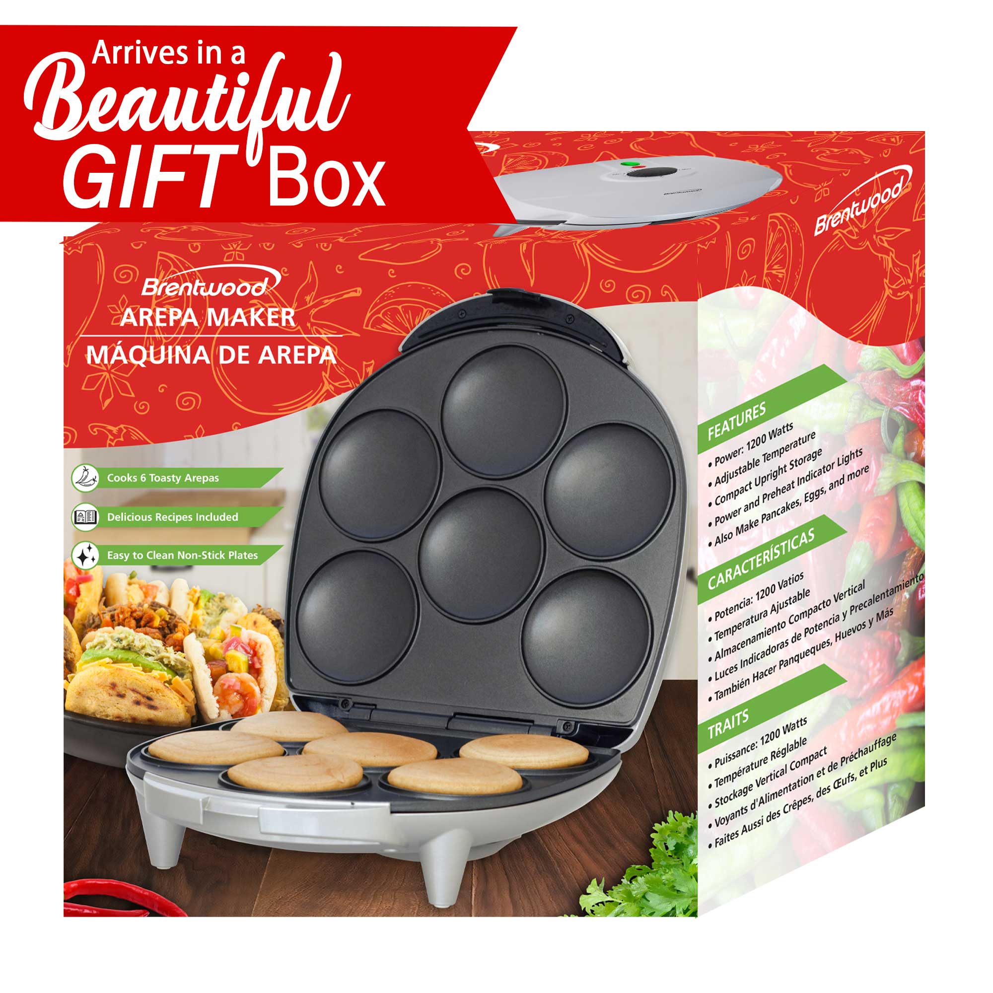 Arepa Machine Arepa Maker Brentwood Arepa Maker 6 Slice As Pictured Bed Bath