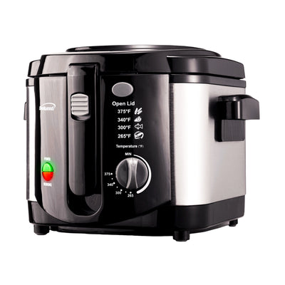 Brentwood DF-720 1200w 8-Cup Electric Deep Fryer, Stainless Steel